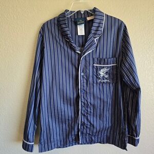 Pottery Barn Teen Harry Potter Ravenclaw Striped Pajama Top Navy Blue Large